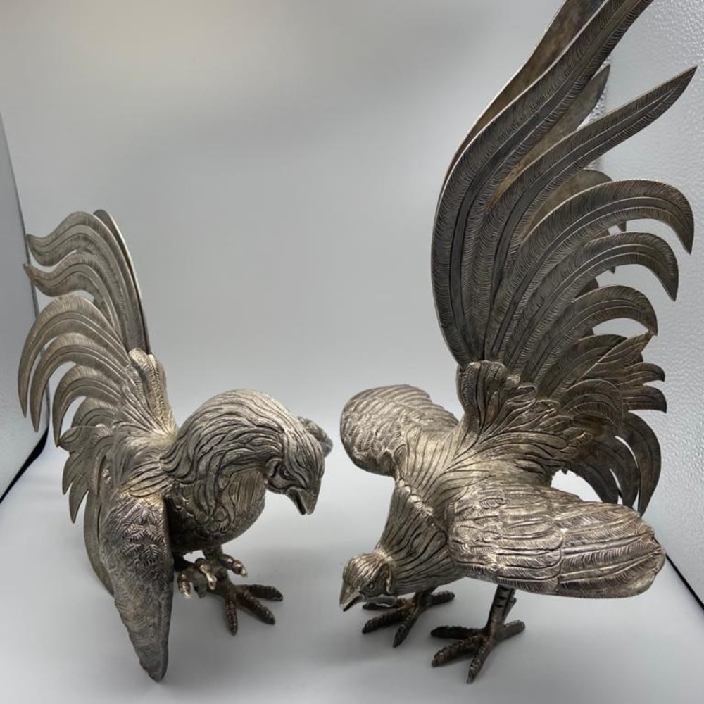 Two Beautiful Collectable Silver Rusters - Picture 2 of 6